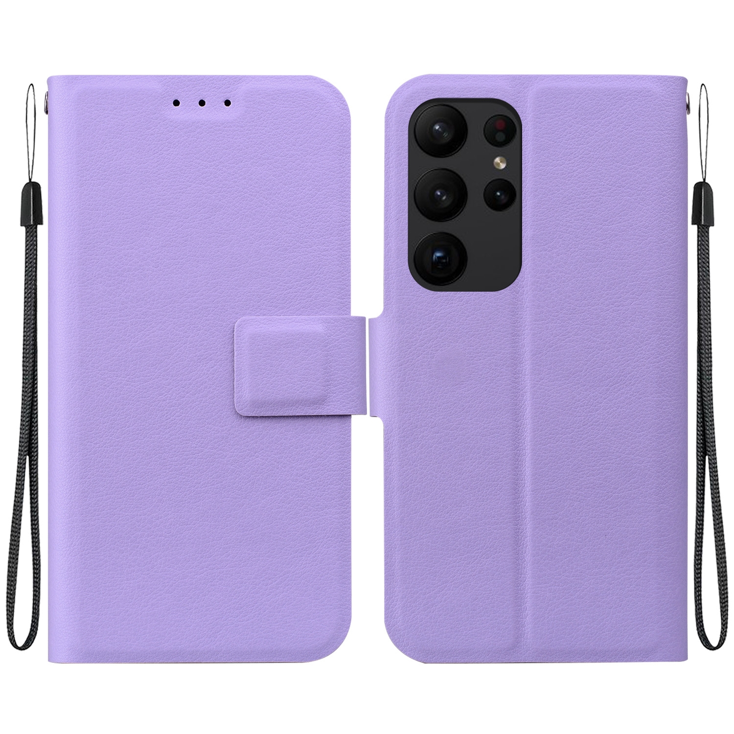 For Samsung Galaxy S23 Ultra 5G Ultra-thin Voltage Magnetic Buckle Leather Phone Case(Purple) For Samsung Galaxy S23 Ultra 5G Ultra-thin Voltage Magnetic Buckle Leather Phone Case(Purple)