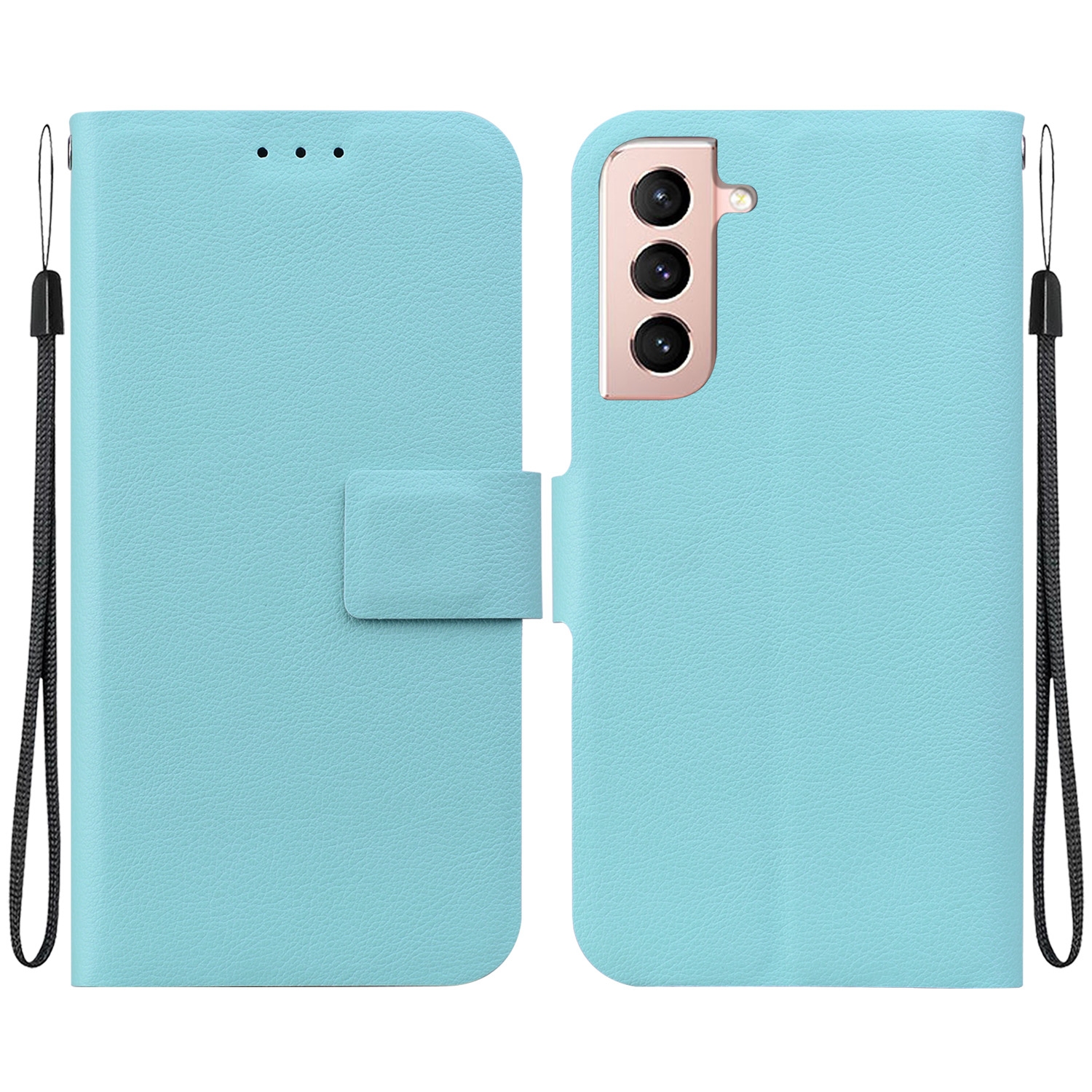 For Samsung Galaxy S21+ 5G Ultra-thin Voltage Magnetic Buckle Leather Phone Case(Green)
