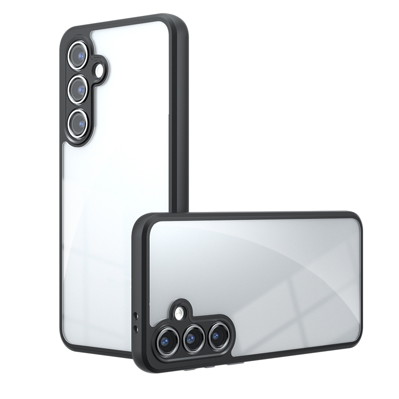 For Samsung Galaxy S24 5G Armor Precise Hole PC Hybrid TPU Phone Case(Transparent) For Samsung Galaxy S24 5G Armor Precise Hole PC Hybrid TPU Phone Case(Transparent)