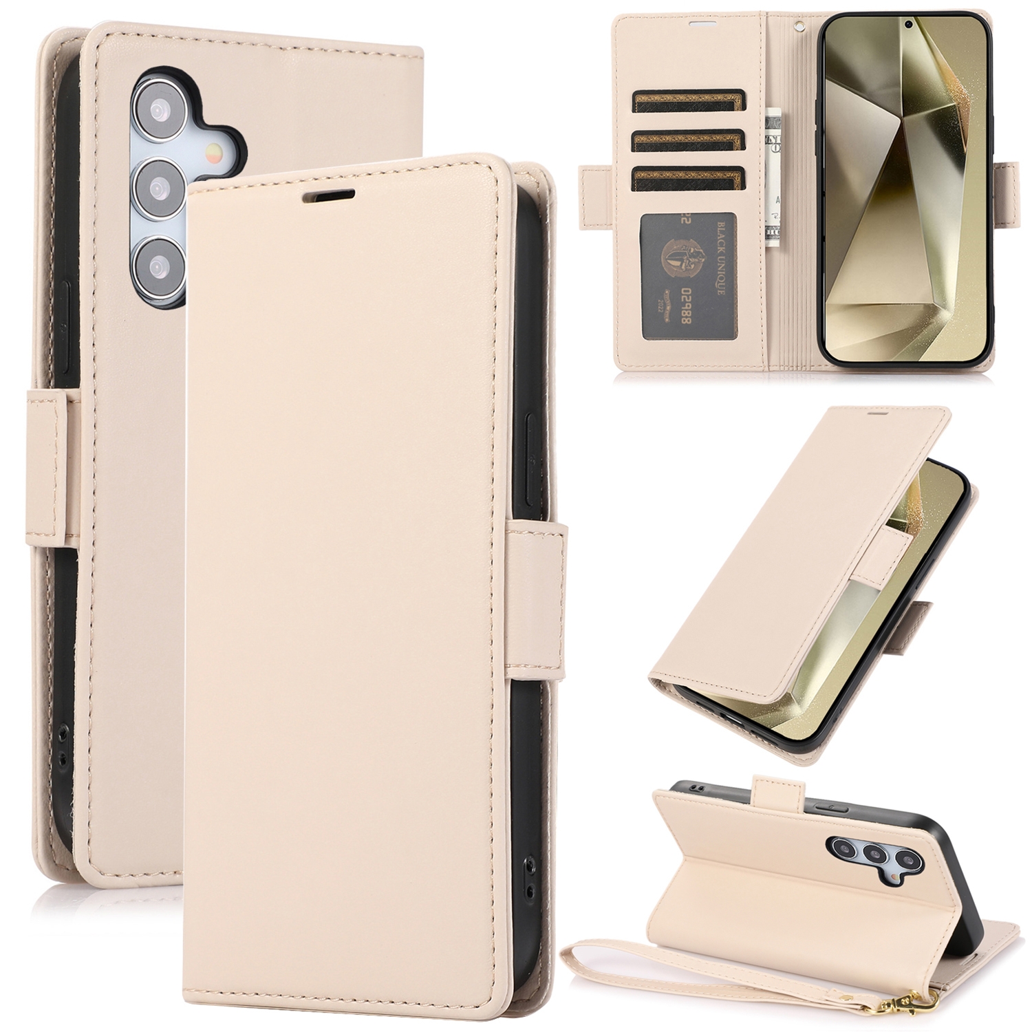For Samsung Galaxy S25+ / S24+ 5G Side Buckle RFID Anti-theft Leather Phone Case(Apricot) For Samsung Galaxy S25+ / S24+ 5G Side Buckle RFID Anti-theft Leather Phone Case(Apricot)