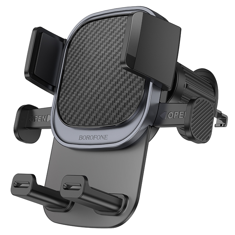 Borofone BH120 Delightful One-button Air Outlet Car Holder(Black Grey) Borofone BH120 Delightful One-button Air Outlet Car Holder(Black Grey)