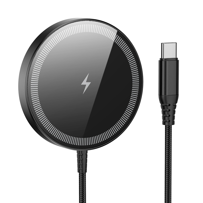 hoco CQ17 15W Ultra Colorful Display Magnetic Wireless Charger(Black) hoco CQ17 15W Ultra Colorful Display Magnetic Wireless Charger(Black)