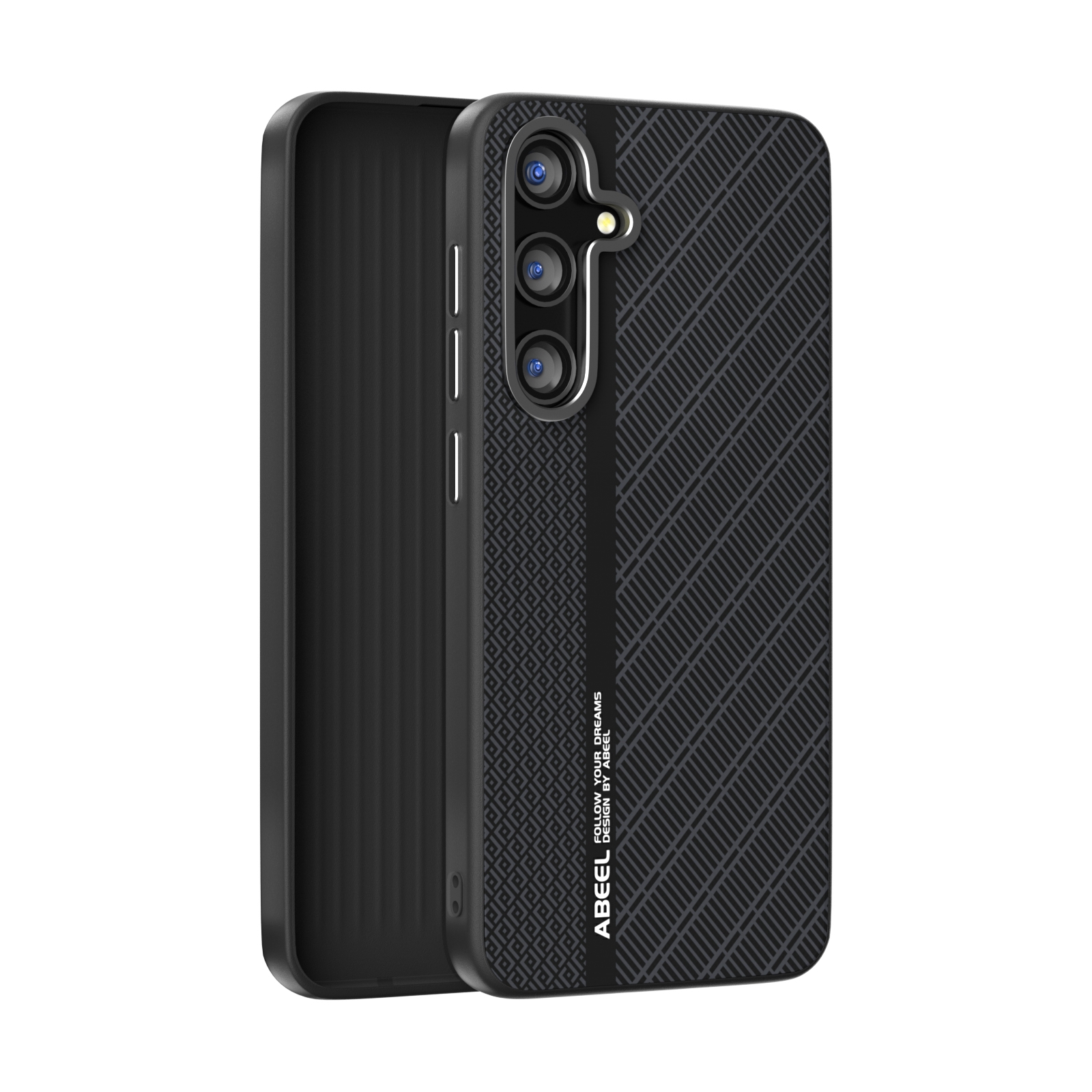 For Samsung Galaxy S25 5G ABEEL 6D Micro Relief MagSafe Magnetic Phone Case(Black) For Samsung Galaxy S25 5G ABEEL 6D Micro Relief MagSafe Magnetic Phone Case(Black)