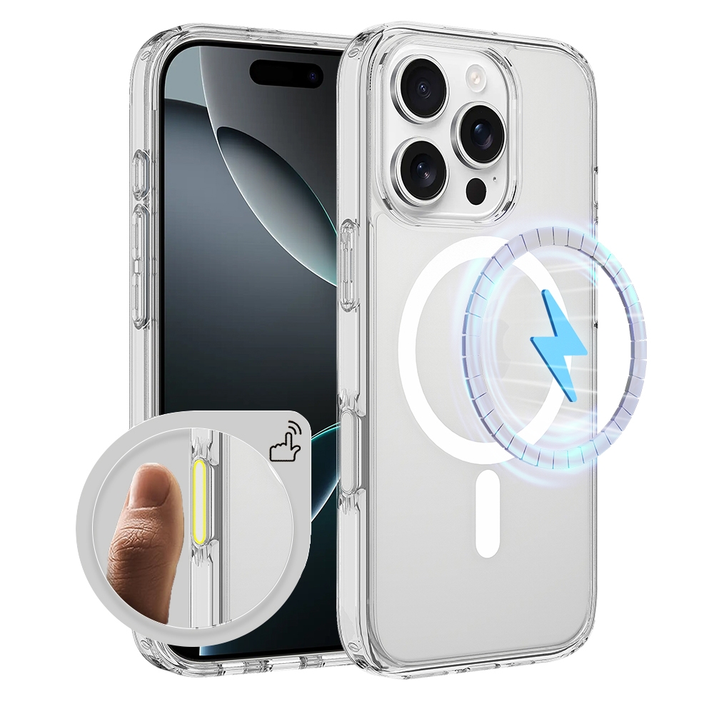 For iPhone 16 Pro Camera Control Button Integrated MagSafe Clear Phone Case(Transparent) For iPhone 16 Pro Camera Control Button Integrated MagSafe Clear Phone Case(Transparent)