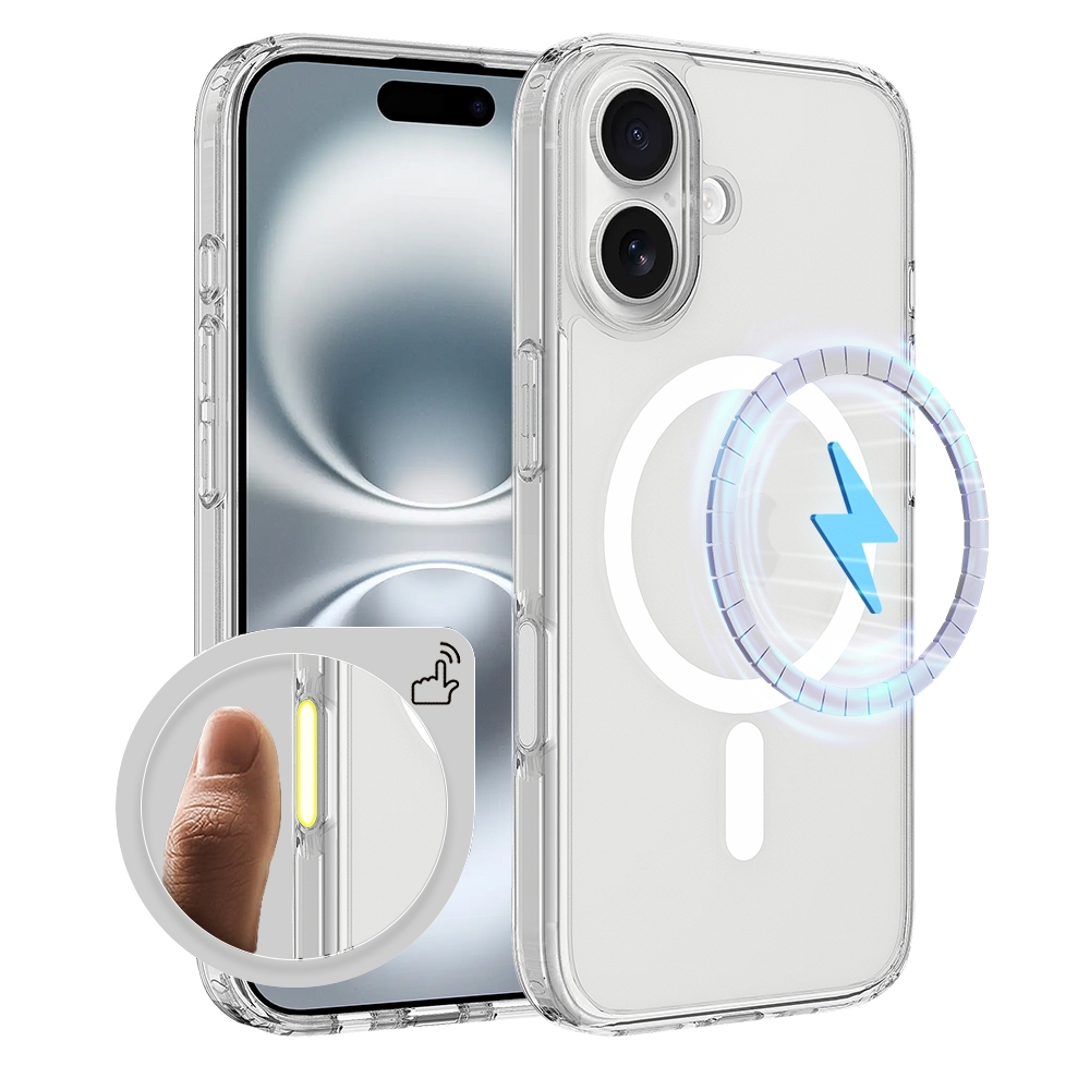 For iPhone 16 Camera Control Button Integrated MagSafe Clear Phone Case(Transparent) For iPhone 16 Camera Control Button Integrated MagSafe Clear Phone Case(Transparent)