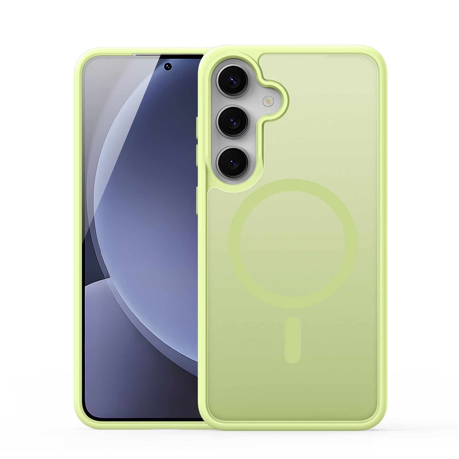 For Samsung Galaxy S25+ 5G DUX DUCIS Yind Series MagSafe TPU Hybrid PC Phone Case(Lime Green) For Samsung Galaxy S25+ 5G DUX DUCIS Yind Series MagSafe TPU Hybrid PC Phone Case(Lime Green)