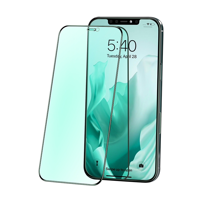 For iPhone 12 Pro Max JOYROOM JR-PF600 Knight Series 9H 2.5D Full Screen Eye Protection Green Light Tempered Film Glass Protective Film For iPhone 12 Pro Max JOYROOM JR-PF600 Knight Series 9H 2.5D Full Screen Eye Protection Green Light Tempered Film Glass Protective Film
