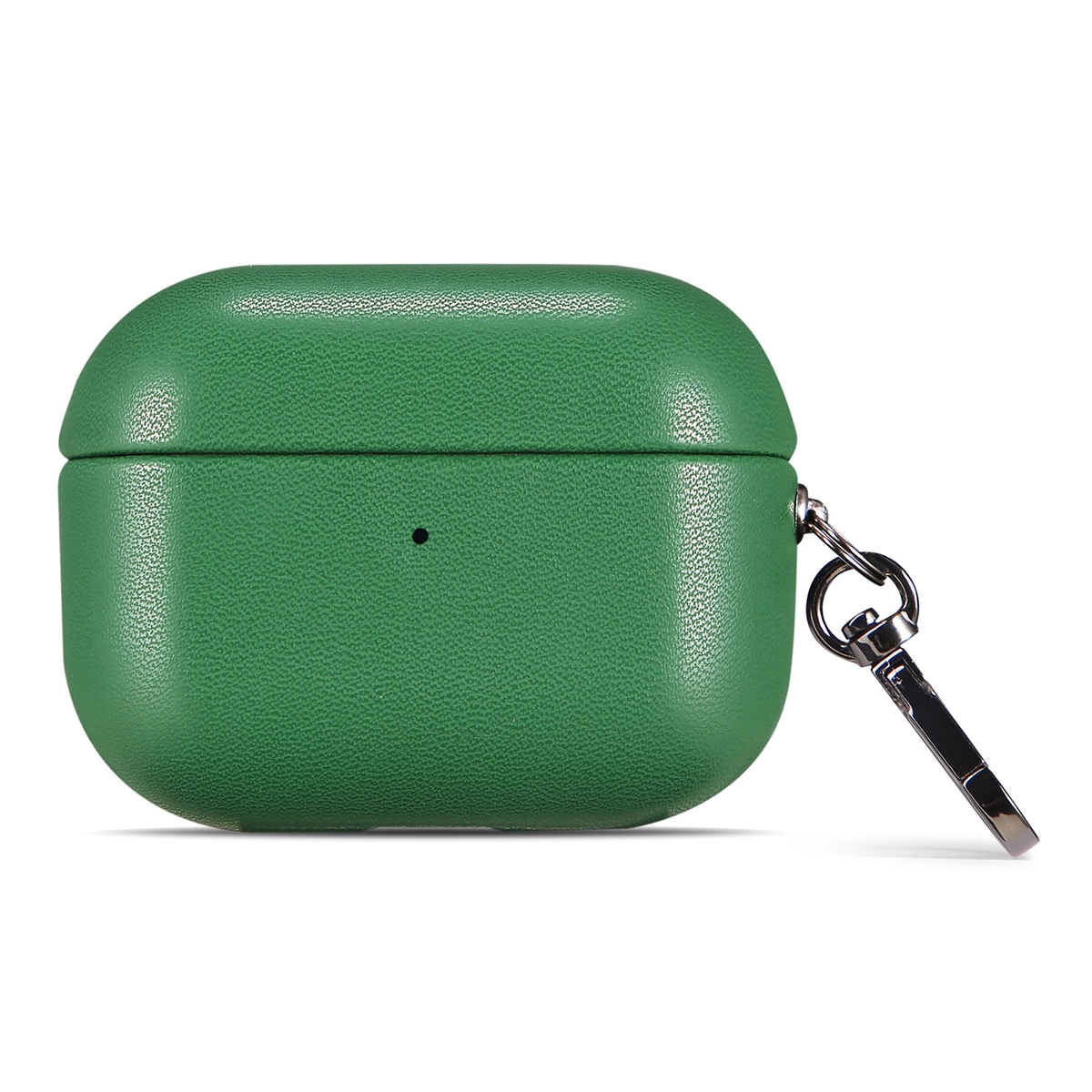 For AirPods 4 Gloss Oil PU Leather Wireless Bluetooth Earphone Protective Case(Green) For AirPods 4 Gloss Oil PU Leather Wireless Bluetooth Earphone Protective Case(Green)