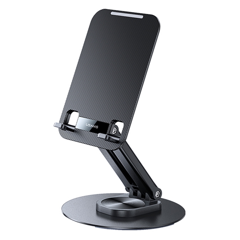 USAMS ZJ080 360 Degree Rotating Desktop Tablet Phone Holder(Black) USAMS ZJ080 360 Degree Rotating Desktop Tablet Phone Holder(Black)