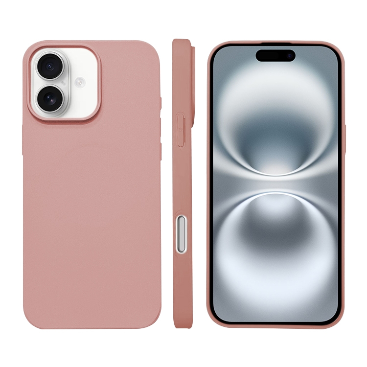 For iPhone 16 Liquid Silicone Phone MagSafe Case(Pink) For iPhone 16 Liquid Silicone Phone MagSafe Case(Pink)