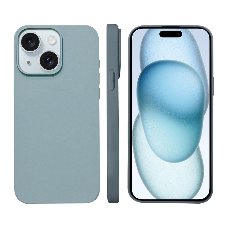 For iPhone 15 Plus Liquid Silicone Phone MagSafe Case(Sierra Blue) For iPhone 15 Plus Liquid Silicone Phone MagSafe Case(Sierra Blue)