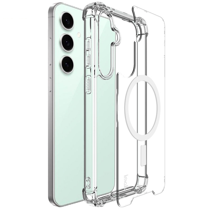 For Samsung Galaxy S24 FE 5G IMAK Space Shield PC + TPU Airbag Shockproof MagSafe Phone Case(Transparent) For Samsung Galaxy S24 FE 5G IMAK Space Shield PC + TPU Airbag Shockproof MagSafe Phone Case(Transparent)