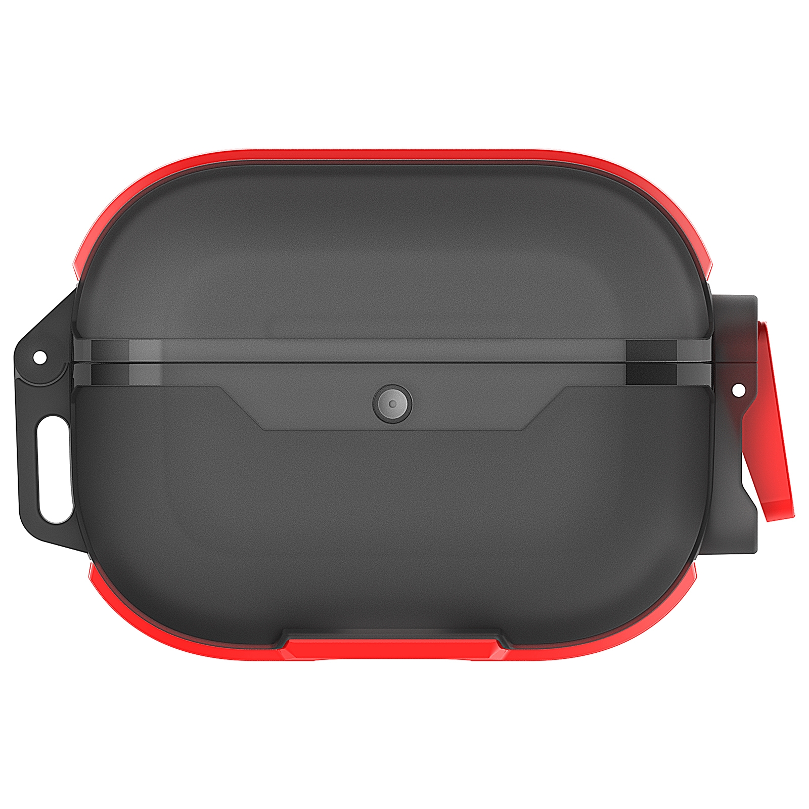 For AirPods 4 Wireless Earphones Shockproof Protective Case(Black Red) For AirPods 4 Wireless Earphones Shockproof Protective Case(Black Red)