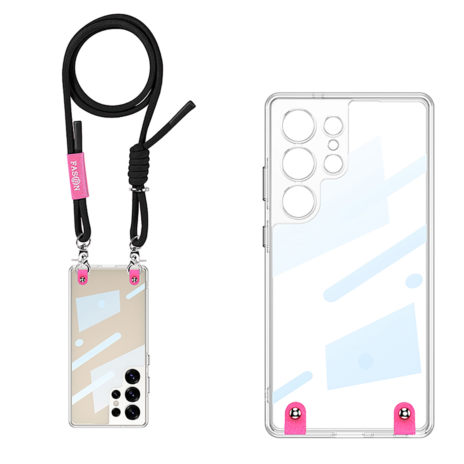 For Samsung Galaxy S25 Ultra 5G GKK Space Series Full Coverage Phone Case with Crossbody Rope(Black) For Samsung Galaxy S25 Ultra 5G GKK Space Series Full Coverage Phone Case with Crossbody Rope(Black)