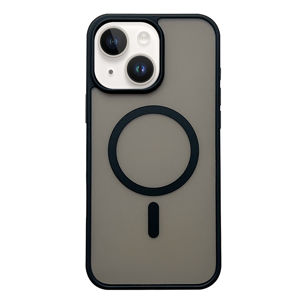 For iPhone 15 Plus Frosted Skin Feel MagSafe Phone Case(Black) For iPhone 15 Plus Frosted Skin Feel MagSafe Phone Case(Black)
