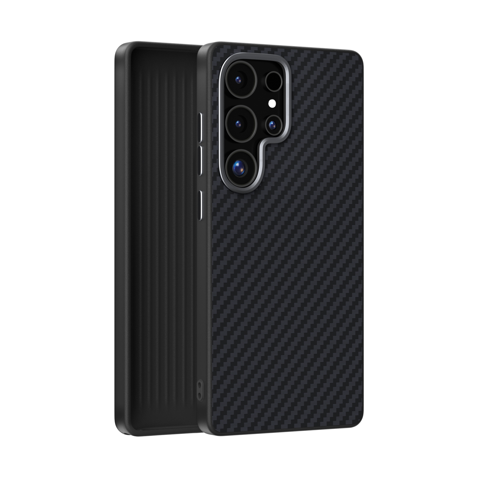 For Samsung Galaxy S25 Ultra 5G ABEEL C Carbon Fiber Series 6D Micro Relief MagSafe Phone Case(Black) For Samsung Galaxy S25 Ultra 5G ABEEL C Carbon Fiber Series 6D Micro Relief MagSafe Phone Case(Black)