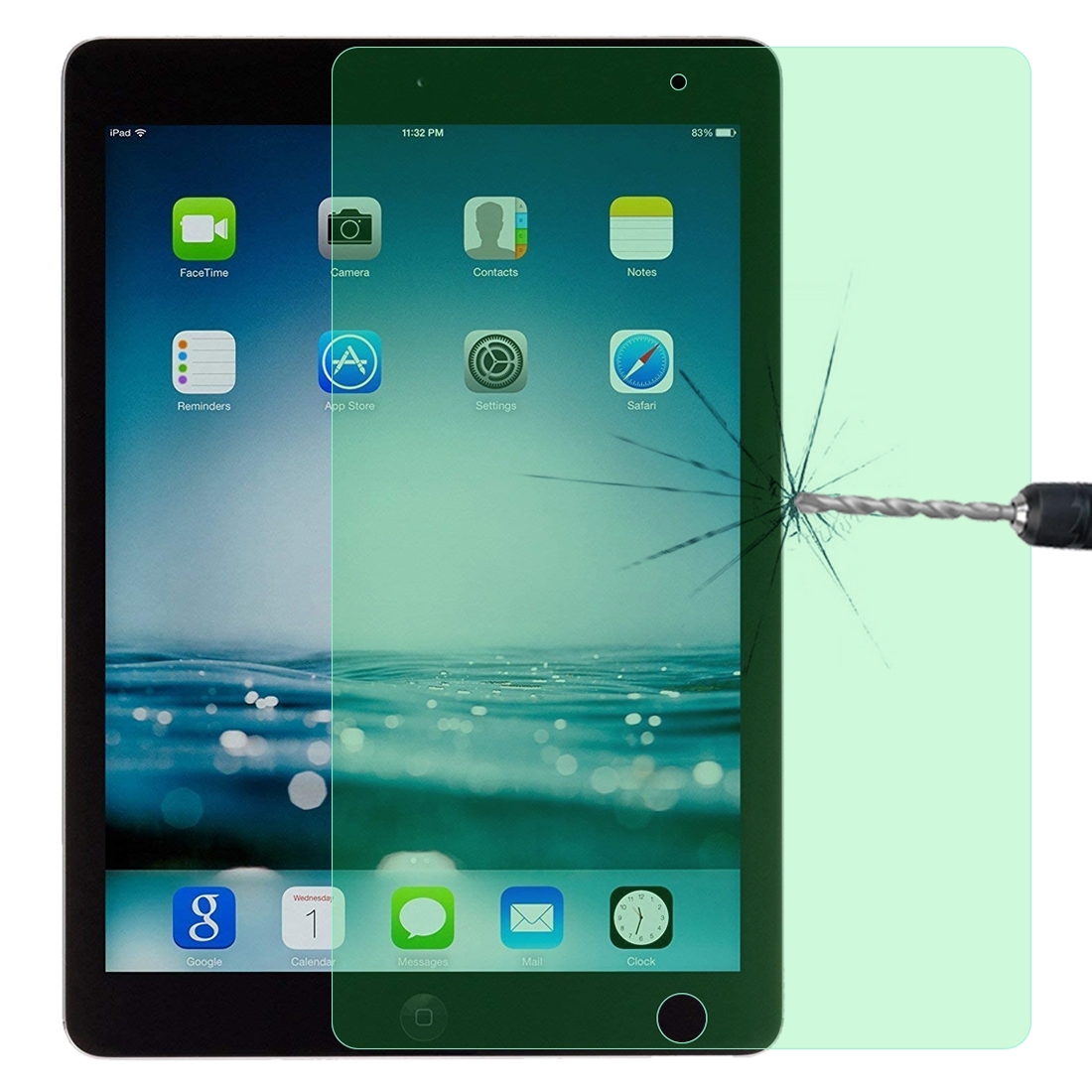 For iPad 9.7 2018 9H 2.5D Eye Protection Green Light Explosion-proof Tempered Glass Film For iPad 9.7 2018 9H 2.5D Eye Protection Green Light Explosion-proof Tempered Glass Film