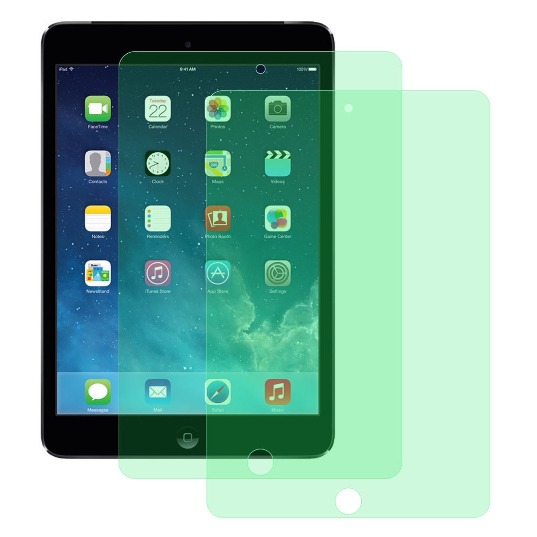For iPad Mini 3 & 2 2 PCS 9H 2.5D Eye Protection Green Light Explosion-proof Tempered Glass Film For iPad Mini 3 & 2 2 PCS 9H 2.5D Eye Protection Green Light Explosion-proof Tempered Glass Film