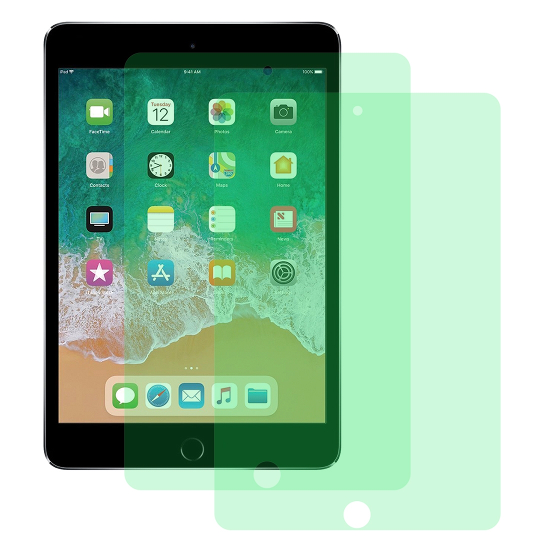 For iPad Mini 2019 & 4 2 PCS 9H 2.5D Eye Protection Green Light Explosion-proof Tempered Glass Film For iPad Mini 2019 & 4 2 PCS 9H 2.5D Eye Protection Green Light Explosion-proof Tempered Glass Film