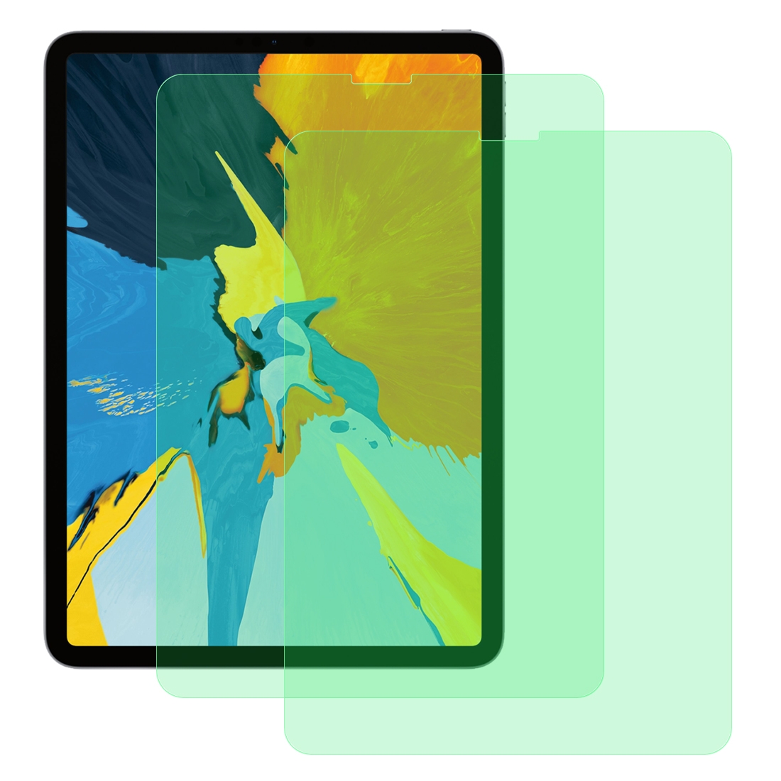 For iPad Pro 11 inch (2020) 2 PCS 9H 2.5D Eye Protection Green Light Explosion-proof Tempered Glass Film For iPad Pro 11 inch (2020) 2 PCS 9H 2.5D Eye Protection Green Light Explosion-proof Tempered Glass Film
