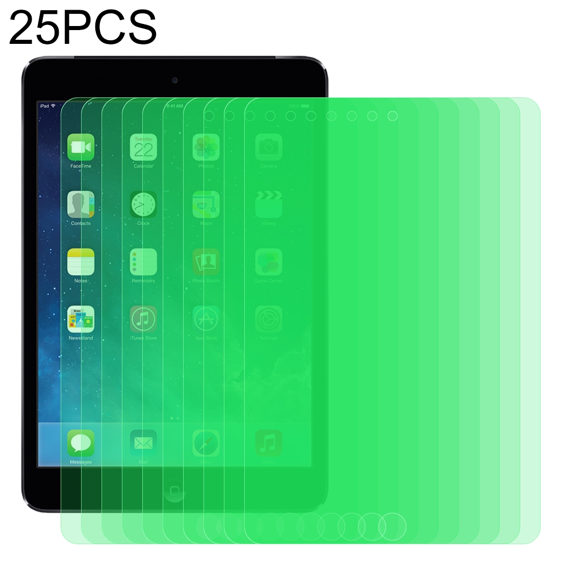 For iPad Mini 3 & 2 25 PCS 9H 2.5D Eye Protection Green Light Explosion-proof Tempered Glass Film For iPad Mini 3 & 2 25 PCS 9H 2.5D Eye Protection Green Light Explosion-proof Tempered Glass Film