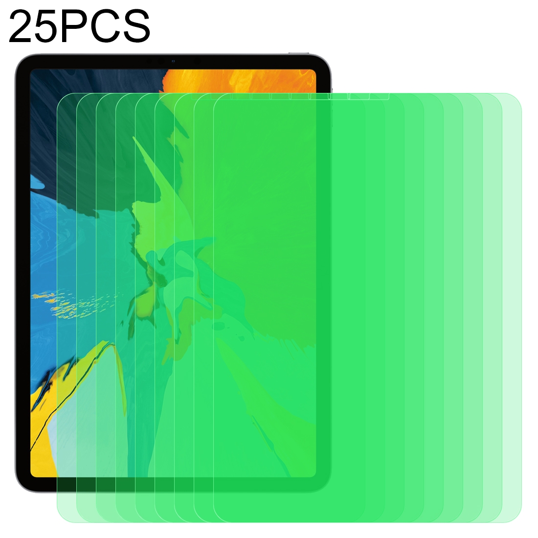 For iPad Pro 11 inch (2020) 25 PCS 9H 2.5D Eye Protection Green Light Explosion-proof Tempered Glass Film For iPad Pro 11 inch (2020) 25 PCS 9H 2.5D Eye Protection Green Light Explosion-proof Tempered Glass Film