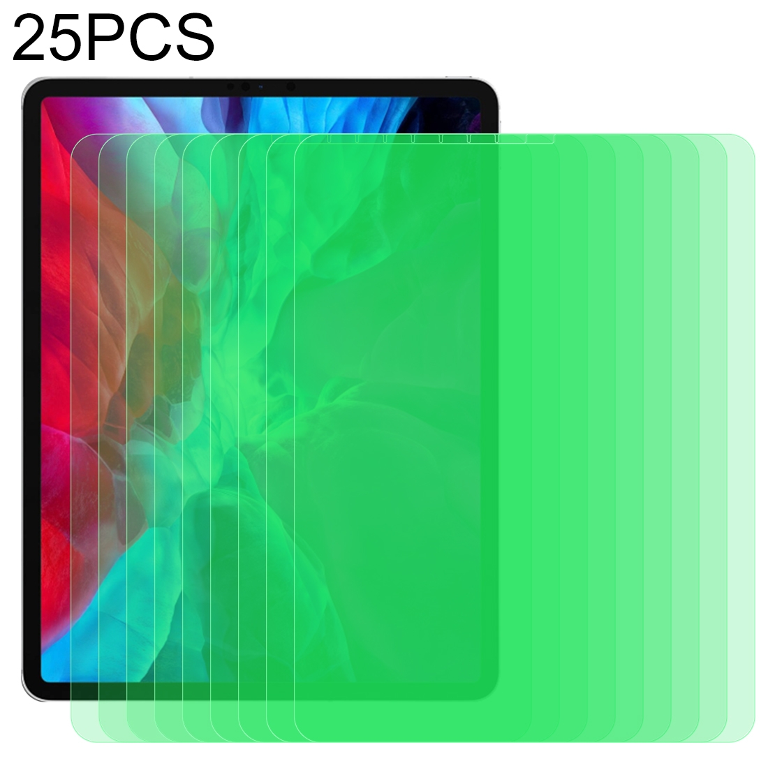 For iPad Pro 12.9 inch (2020) 25 PCS 9H 2.5D Eye Protection Green Light Explosion-proof Tempered Glass Film For iPad Pro 12.9 inch (2020) 25 PCS 9H 2.5D Eye Protection Green Light Explosion-proof Tempered Glass Film