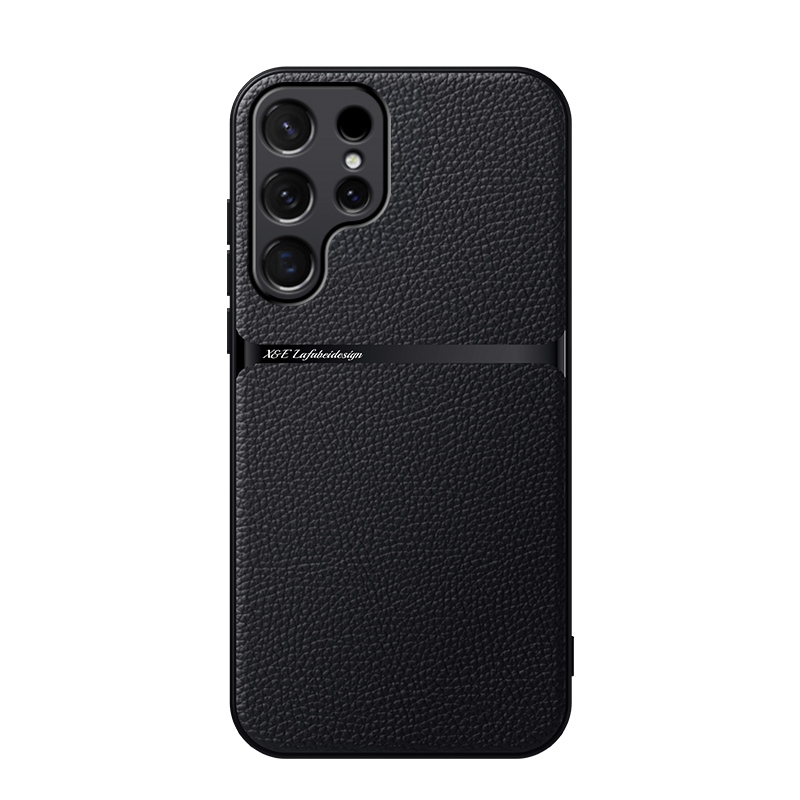 For Samsung Galaxy S23 Ultra 5G Litchi Leather Magnetic Full Coverage Shockproof Phone Case(Black) For Samsung Galaxy S23 Ultra 5G Litchi Leather Magnetic Full Coverage Shockproof Phone Case(Black)
