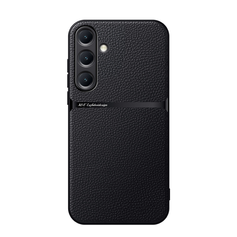 For Samsung Galaxy S25 5G Litchi Leather Magnetic Full Coverage Shockproof Phone Case(Black) For Samsung Galaxy S25 5G Litchi Leather Magnetic Full Coverage Shockproof Phone Case(Black)