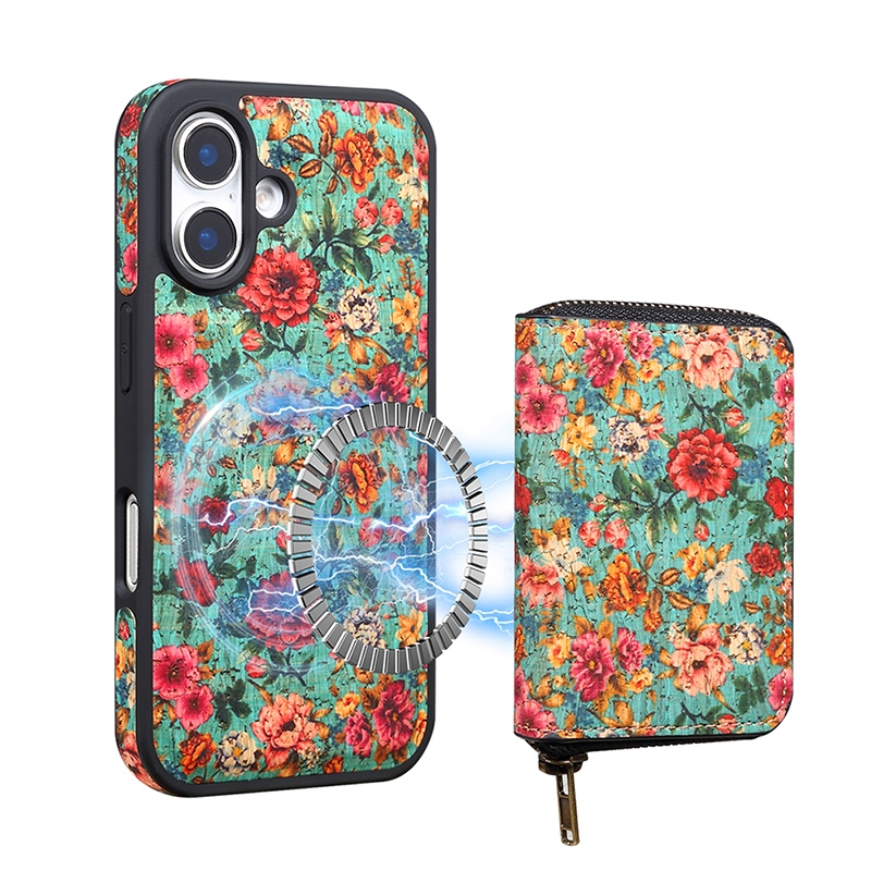 For iPhone 16 Plus Denior D23 MagSafe Detachable Zipper Wallet Holder Phone Case(Blue) For iPhone 16 Plus Denior D23 MagSafe Detachable Zipper Wallet Holder Phone Case(Blue)