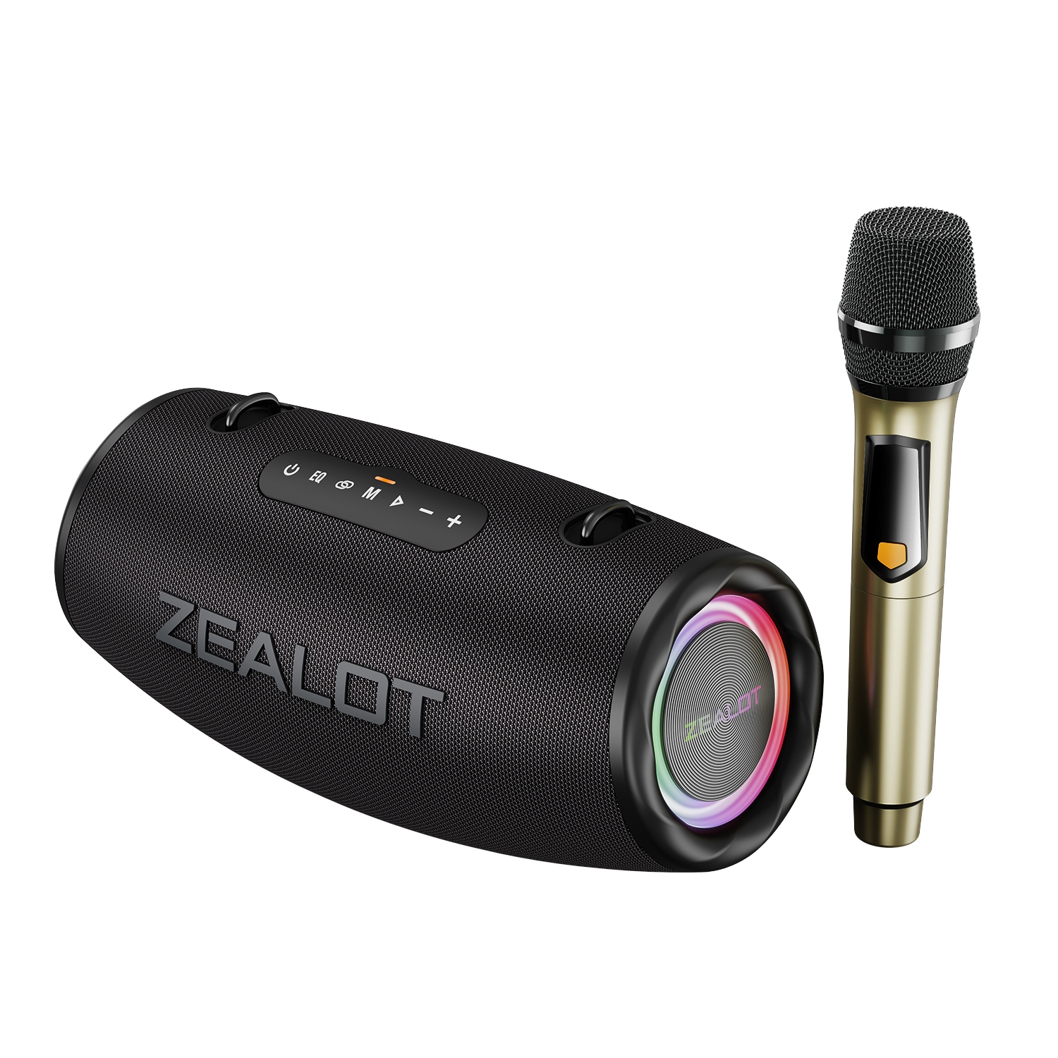 Zealot S87M 80W Portable Outdoor RGB Bluetooth Speaker with Microphone(Black) Zealot S87M 80W Portable Outdoor RGB Bluetooth Speaker with Microphone(Black)