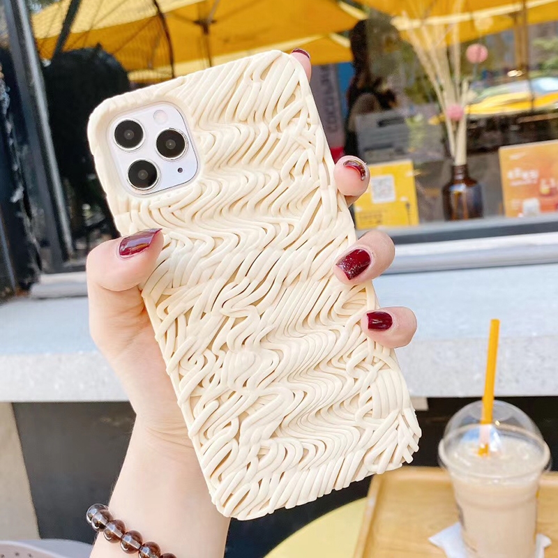 For iPhone 11 Pro 3D Instant Noodles Silicone Protective Case