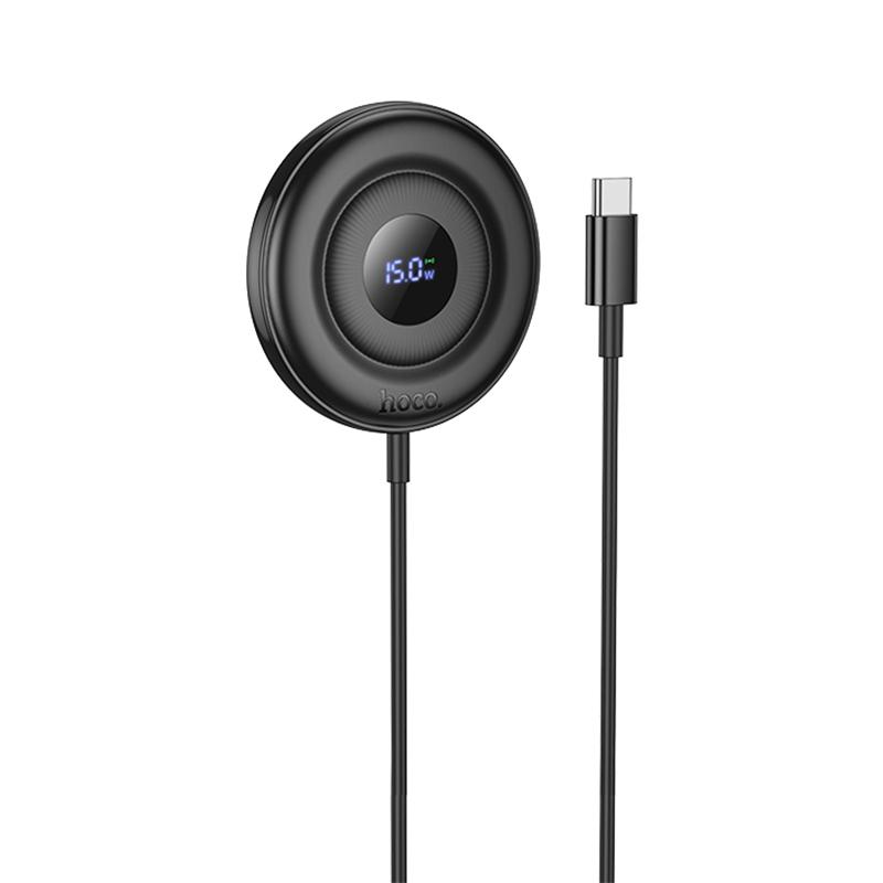 hoco CW61 Phantom Magnetic Wireless Fast Charger with Digital Display, Length:1m(Black) hoco CW61 Phantom Magnetic Wireless Fast Charger with Digital Display, Length:1m(Black)