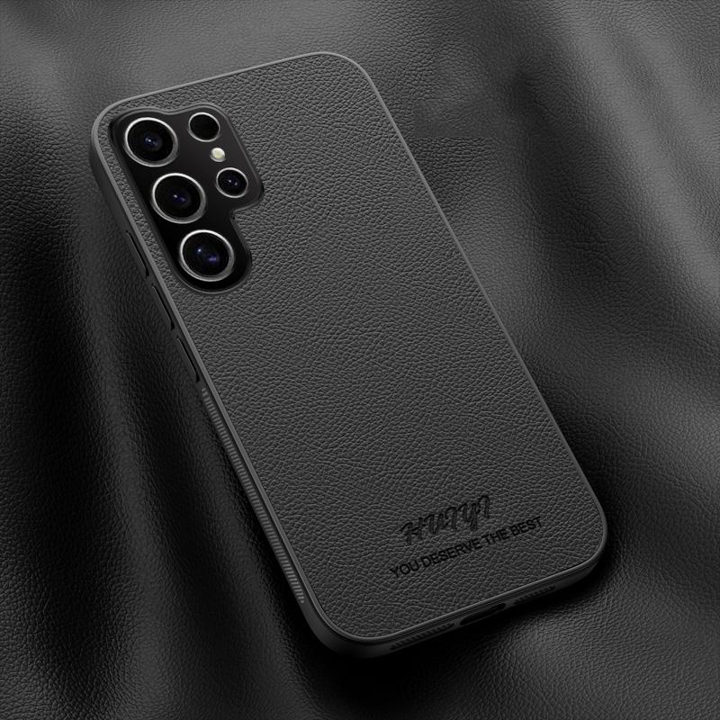 For Samsung Galaxy S25 Ultra 5G HUIYI Leather Magnetic Phone Case(Black) For Samsung Galaxy S25 Ultra 5G HUIYI Leather Magnetic Phone Case(Black)