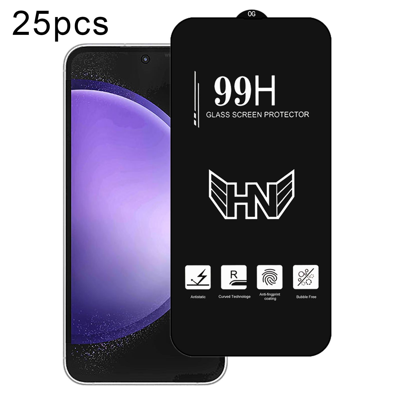 For Samsung Galaxy S23 FE 5G 25pcs High Aluminum Large Arc Full Screen Tempered Glass Film For Samsung Galaxy S23 FE 5G 25pcs High Aluminum Large Arc Full Screen Tempered Glass Film