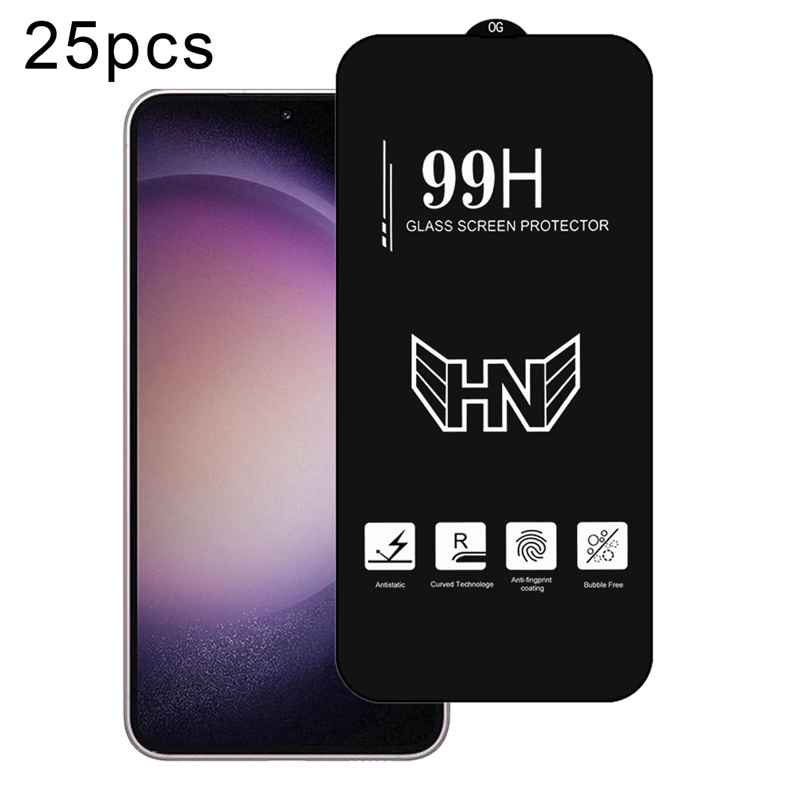 For Samsung Galaxy S23 5G 25pcs 0.18mm High Aluminum Large Arc Full Screen Tempered Glass Film, Support Fingerprint Unlocking For Samsung Galaxy S23 5G 25pcs 0.18mm High Aluminum Large Arc Full Screen Tempered Glass Film, Support Fingerprint Unlocking