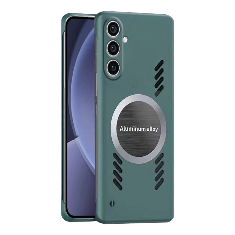 For Samsung Galaxy S25+ 5G All-inclusive Lens Frameless Graphene Cooling Phone Case(Navy Blue) For Samsung Galaxy S25+ 5G All-inclusive Lens Frameless Graphene Cooling Phone Case(Navy Blue)