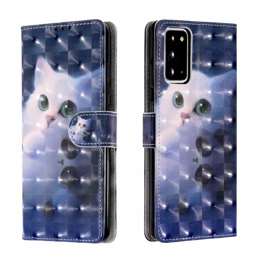 For Samsung Galaxy Note20 3D Painting Horizontal Flip Leather Case with Holder & Card Slot & Wallet & Hand Strap(Lovely Cat) For Samsung Galaxy Note20 3D Painting Horizontal Flip Leather Case with Holder & Card Slot & Wallet & Hand Strap(Lovely Cat)