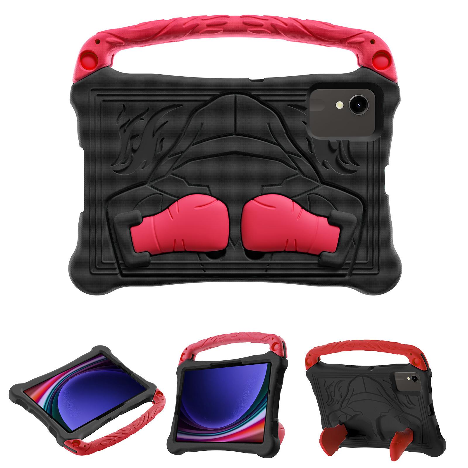 For Samsung Galaxy Tab S9 Boxing Series Kickstand EVA Shockproof Tablet Case with Shoulder Strap(Black Red) For Samsung Galaxy Tab S9 Boxing Series Kickstand EVA Shockproof Tablet Case with Shoulder Strap(Black Red)