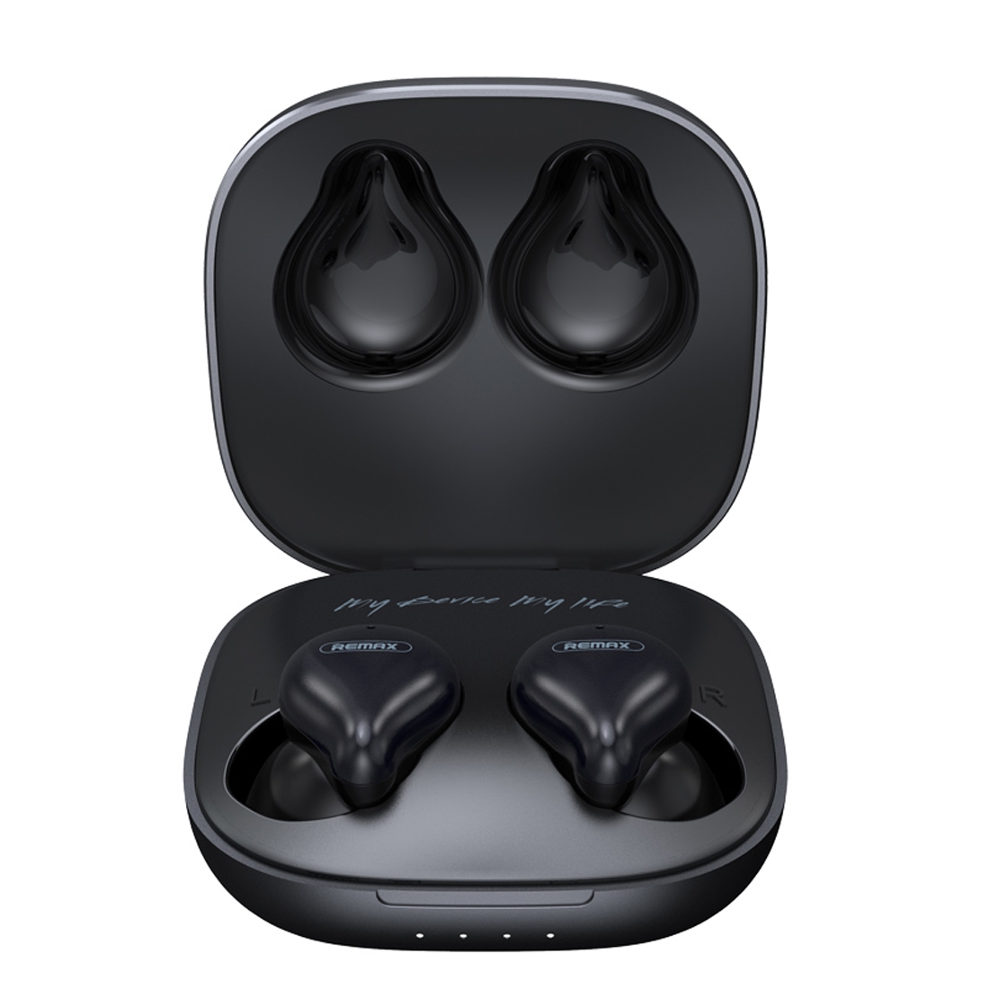 REMAX TWS-12 Bluetooth 5.0 Metal True Wireless Bluetooth Stereo Music Earphone with Charging Box(Black) REMAX TWS-12 Bluetooth 5.0 Metal True Wireless Bluetooth Stereo Music Earphone with Charging Box(Black)