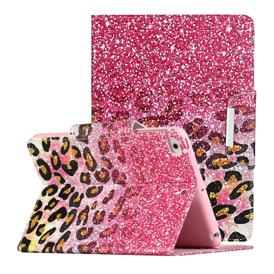 For iPad Mini (2019) Painted Pattern Horizontal Flip Leather Case with Holder(Leopard Powder Sand) For iPad Mini (2019) Painted Pattern Horizontal Flip Leather Case with Holder(Leopard Powder Sand)