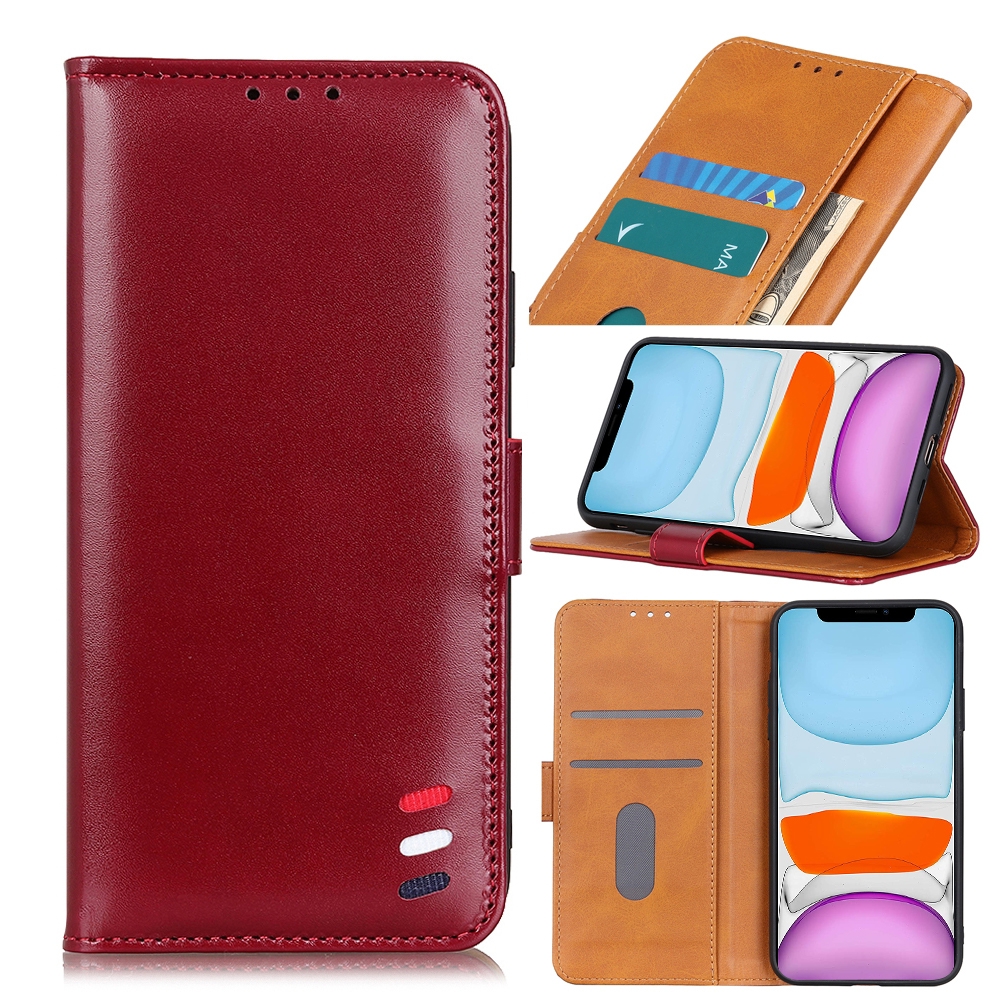 For iPhone 11 3-Color Pearl Texture Magnetic Buckle Horizontal Flip PU Leather Case with Card Slots & Wallet & Holder(Wine Red) For iPhone 11 3-Color Pearl Texture Magnetic Buckle Horizontal Flip PU Leather Case with Card Slots & Wallet & Holder(Wine Red)