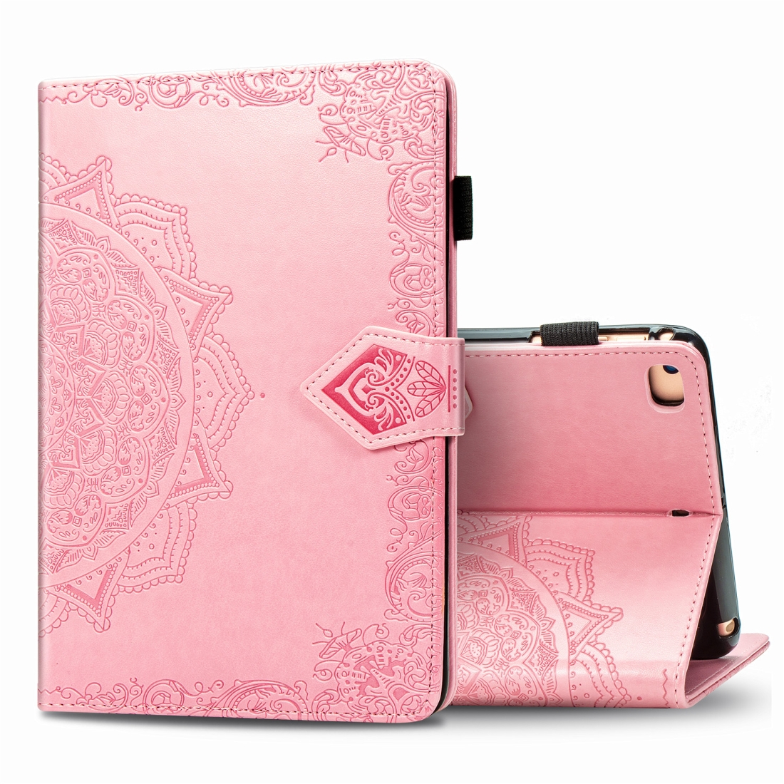 For iPad 5 / 6 Embossed Mandala Pattern TPU + PU Horizontal Flip Leather Case with Holder & Card Slots & Wallet(Pink) For iPad 5 / 6 Embossed Mandala Pattern TPU + PU Horizontal Flip Leather Case with Holder & Card Slots & Wallet(Pink)
