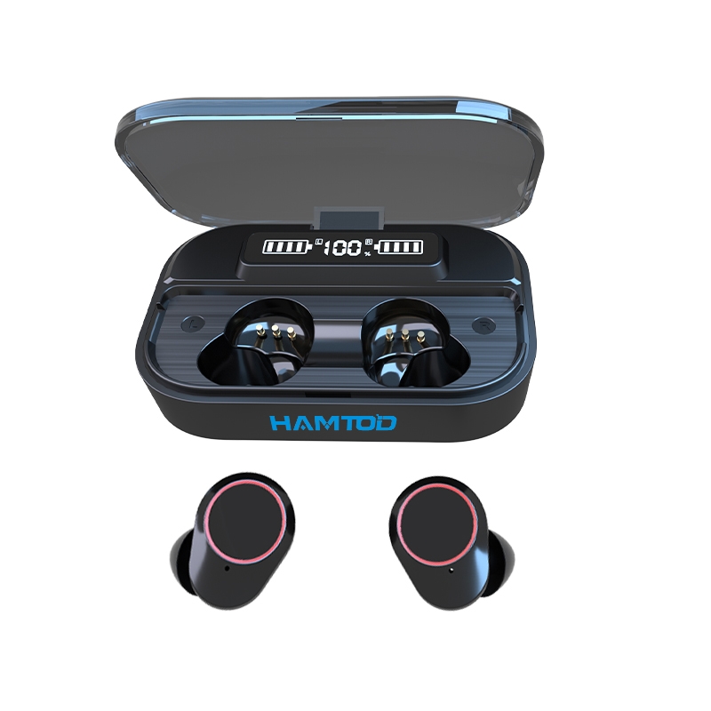 HAMTOD G02 Pro Bluetooth 5.1 Waterproof TWS Bluetooth Earphone with Charging Box HAMTOD G02 Pro Bluetooth 5.1 Waterproof TWS Bluetooth Earphone with Charging Box