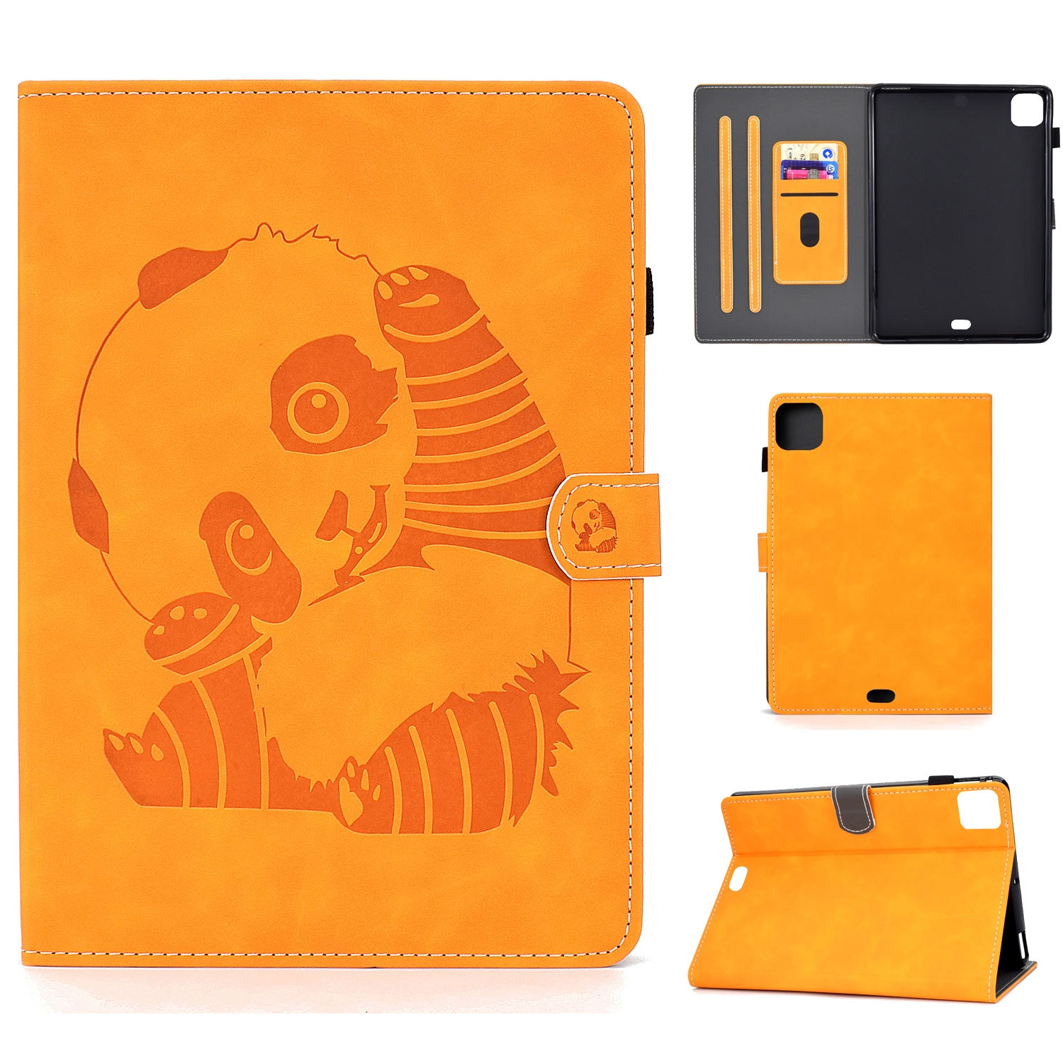 For iPad Air 2022 / 2020 10.9 Panda Embossing Pattern Horizontal Flip PU Leather Case with Holder & Card Slot & Anti-skid Strip(Khaki) For iPad Air 2022 / 2020 10.9 Panda Embossing Pattern Horizontal Flip PU Leather Case with Holder & Card Slot & Anti-skid Strip(Khaki)
