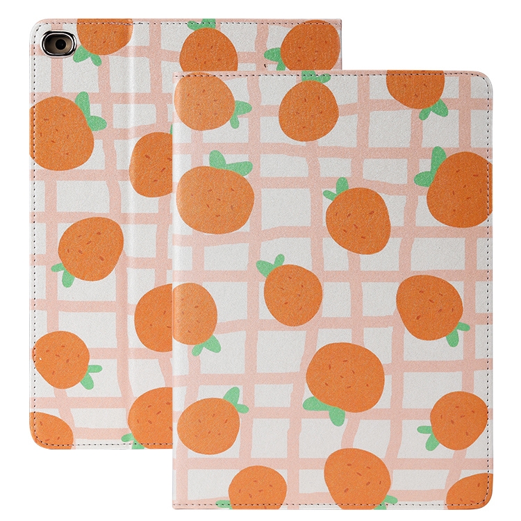 For iPad 10.2 2021 / 2020 / 2019 Anti-fall Horizontal Flip TPU Leather Case with Holder & Sleep / Wake-up Function(Orange)