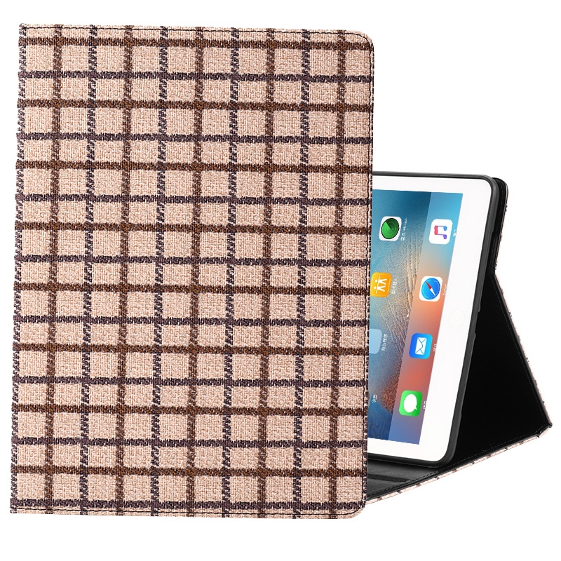 Woolen Plaid Pattern Horizontal Flip Leather Case with Holder & Sleep / Wake-up Function For iPad 9.7 (2018) & (2017)(Brown) Woolen Plaid Pattern Horizontal Flip Leather Case with Holder & Sleep / Wake-up Function For iPad 9.7 (2018) & (2017)(Brown)