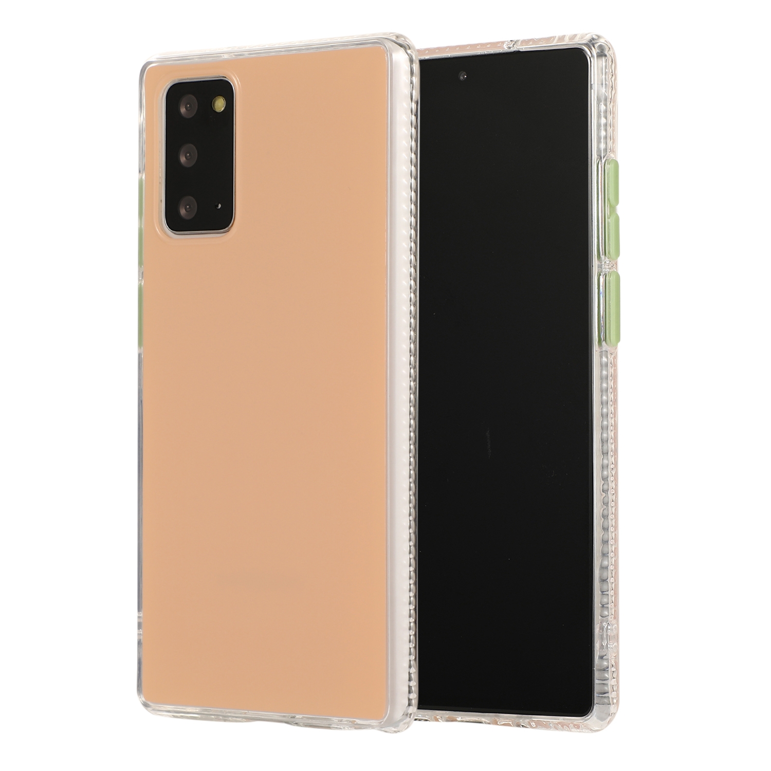 For Samsung Galaxy Note 20 TPU + Acrylic Anti-fall Mirror Phone Protective Case(Pink Green) For Samsung Galaxy Note 20 TPU + Acrylic Anti-fall Mirror Phone Protective Case(Pink Green)