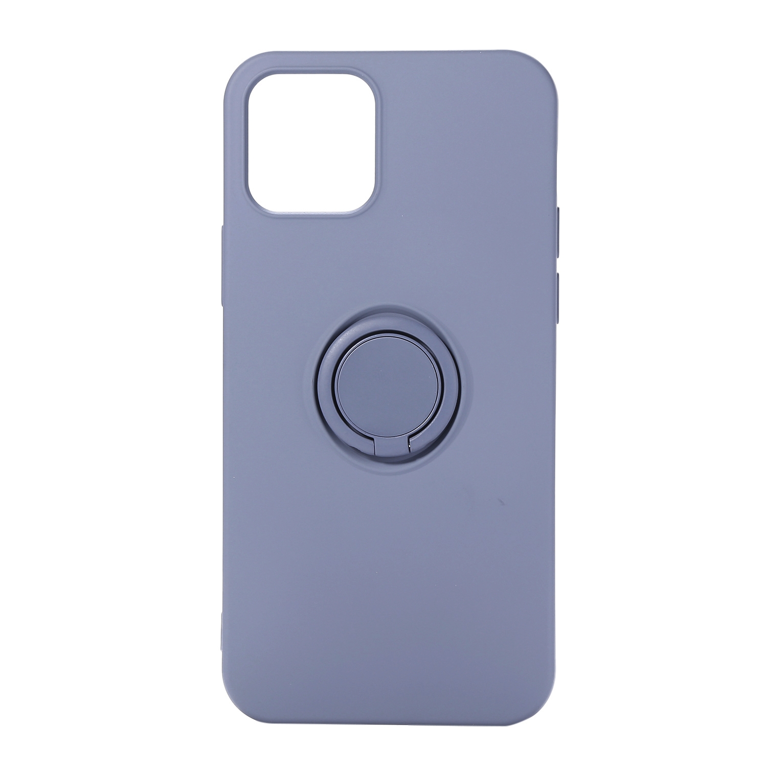 For iPhone 12 Pro Max Solid Color Liquid Silicone Shockproof Full Coverage Protective Case with Ring Holder(Grey) For iPhone 12 Pro Max Solid Color Liquid Silicone Shockproof Full Coverage Protective Case with Ring Holder(Grey)