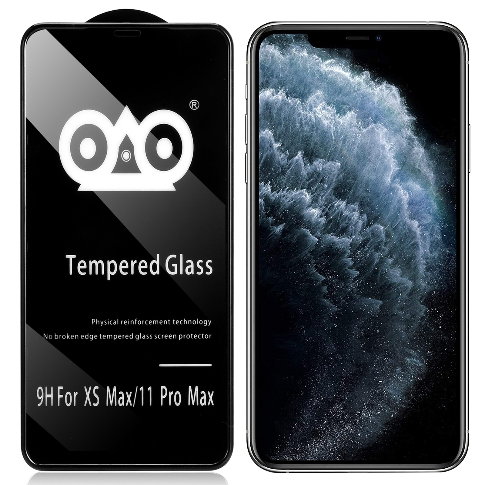 For iPhone XS Max Shockproof Anti-breaking Edge Airbag Tempered Glass Film For iPhone XS Max Shockproof Anti-breaking Edge Airbag Tempered Glass Film